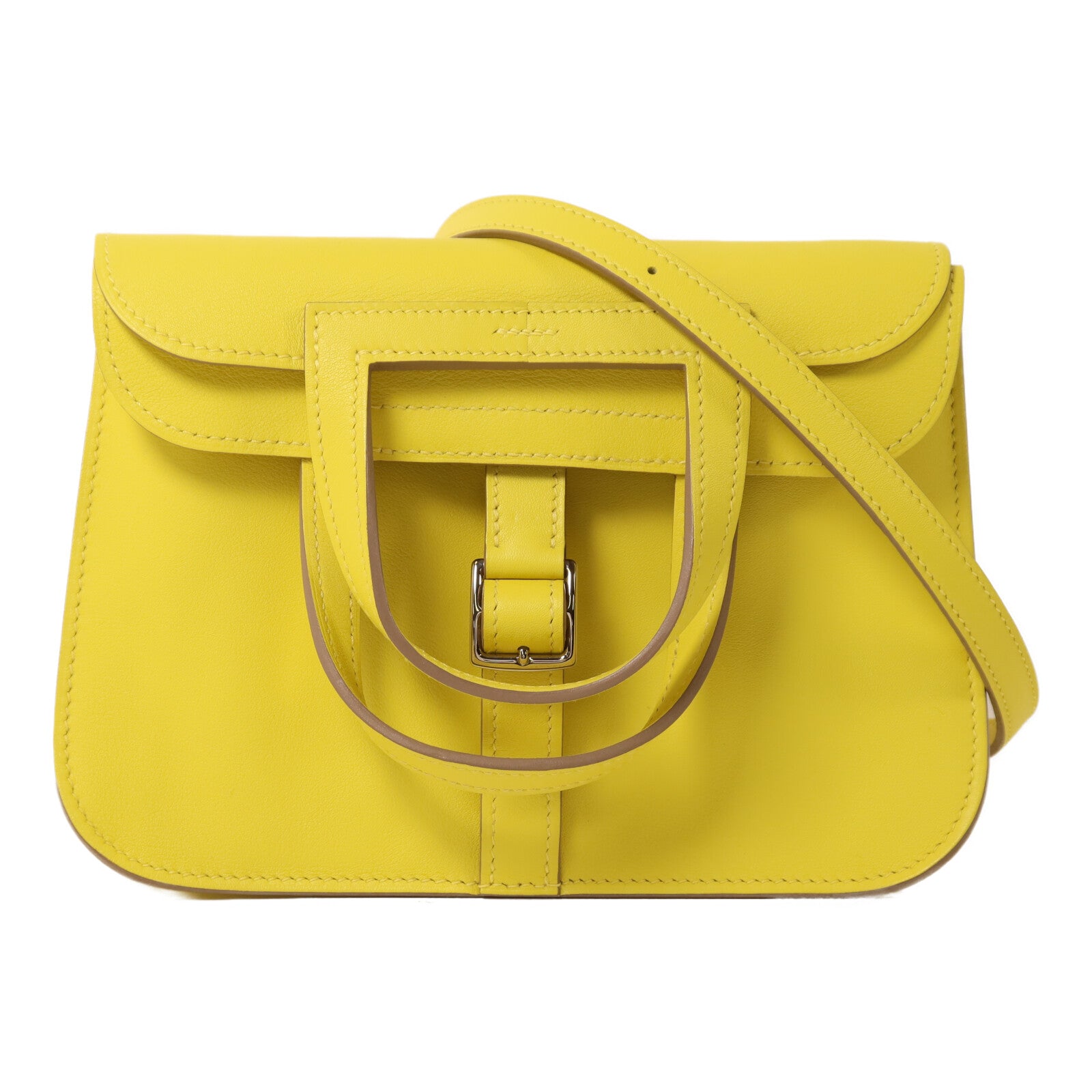 HERMES Swift皮革Mini Halzan手挽肩背兩用袋Lime – Brand Off Hong