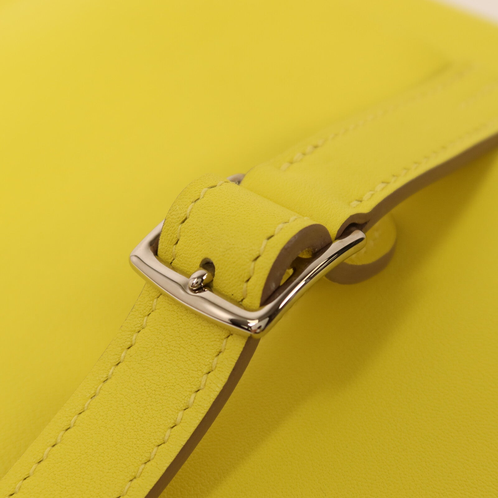 HERMES Swift皮革Mini Halzan手挽肩背兩用袋Lime