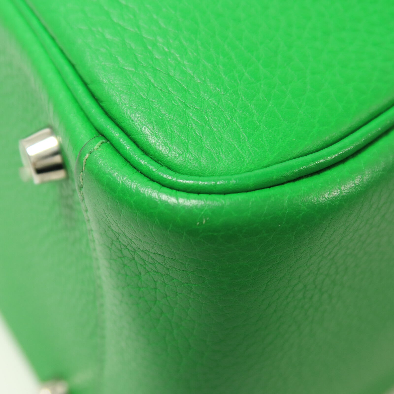 HERMES Clemence皮革Lindy 26手挽肩背兩用袋Bambou
