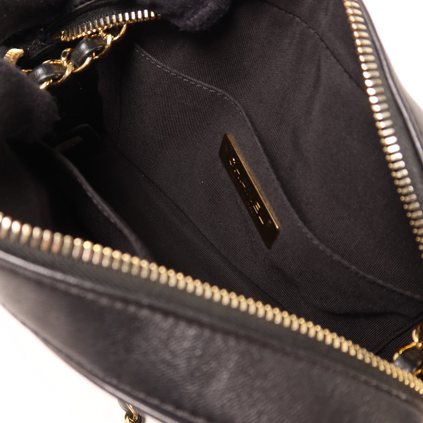 CHANEL 牛皮皮革Camera Bag鏈帶肩背袋