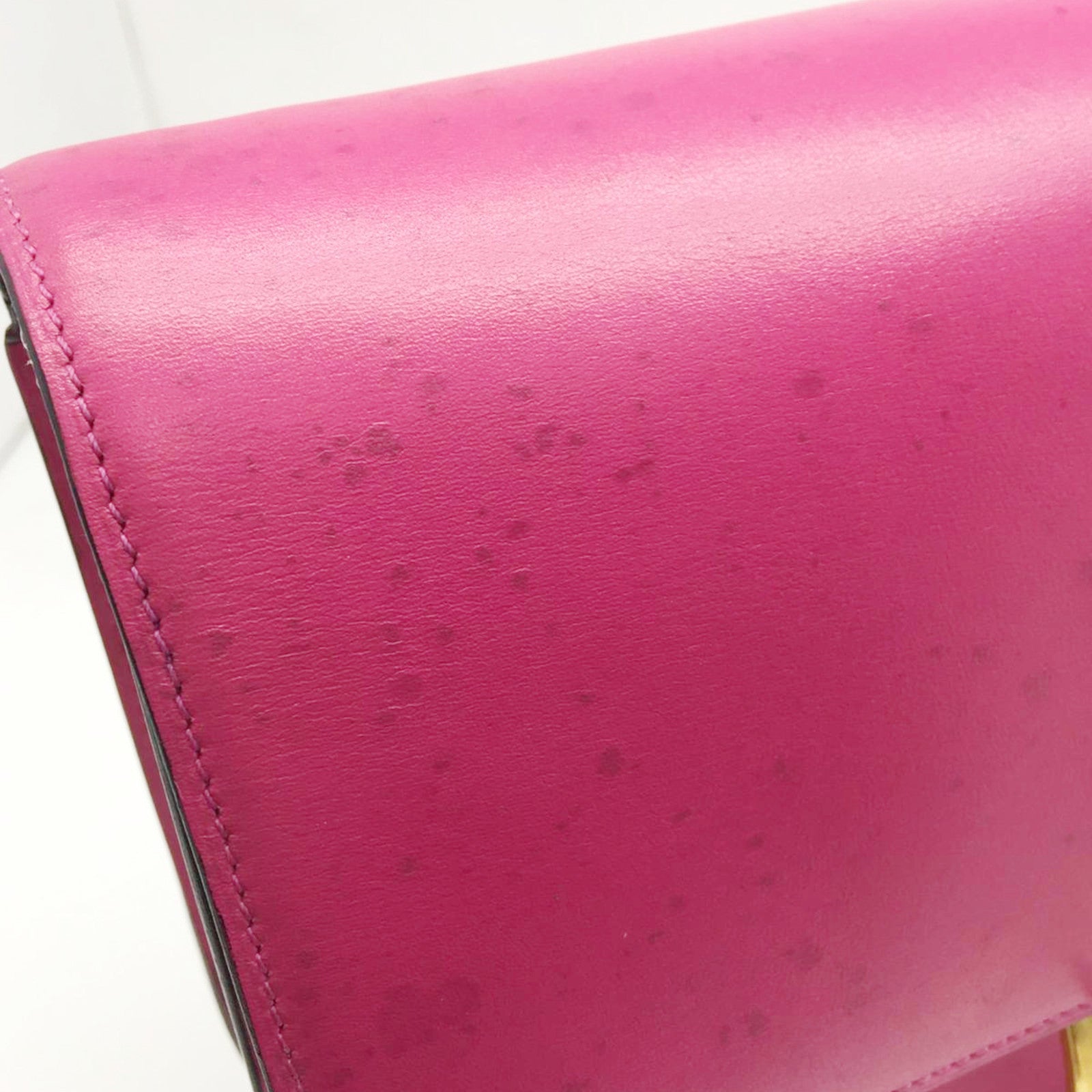 CELINE 牛皮皮革2 Way Shoulder金扣肩背袋粉紅色