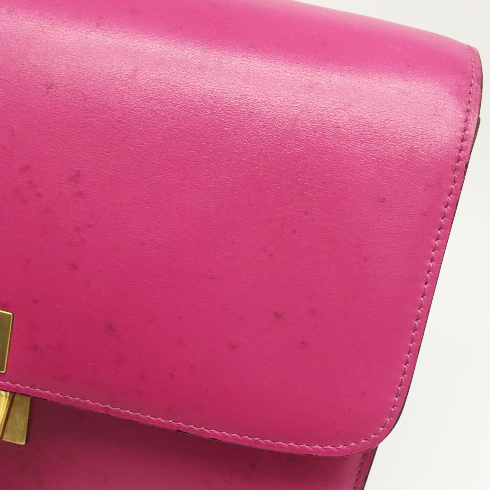 CELINE 牛皮皮革2 Way Shoulder金扣肩背袋粉紅色