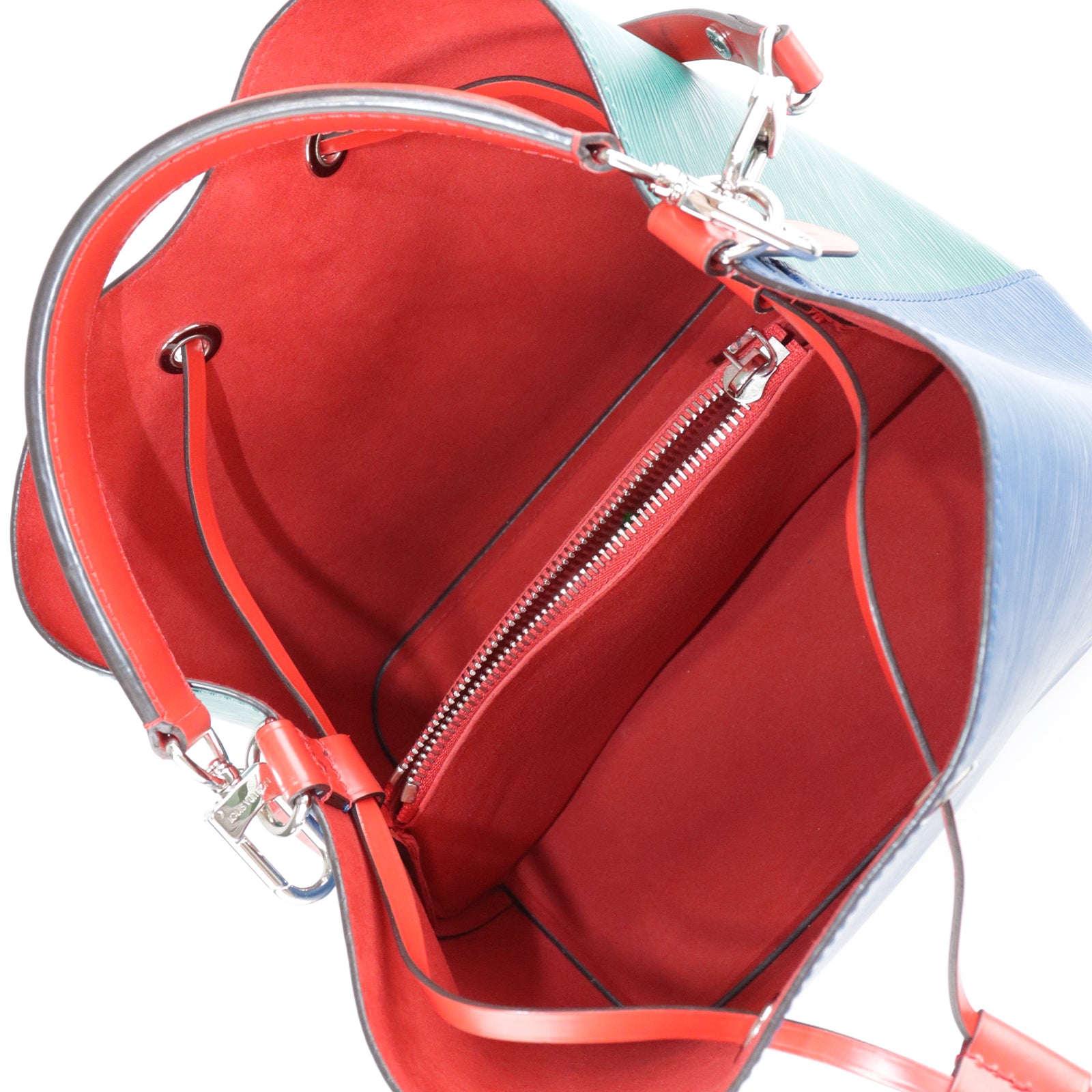 LOUIS VUITTON 【激減優惠】Epi Neo Noe MM銀扣手挽肩背兩用袋藍色/紅色/綠色