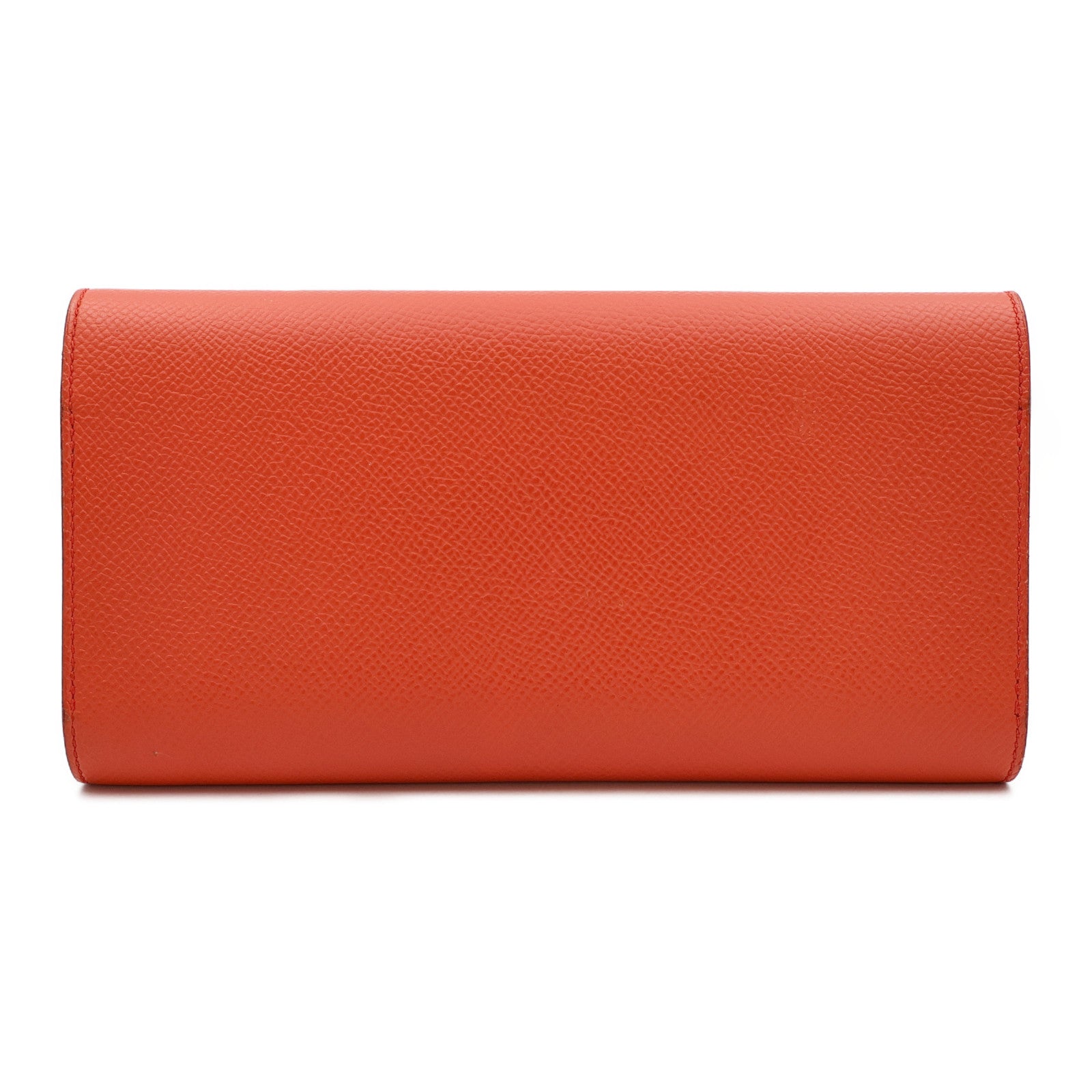 HERMES Epsom皮革Passant銀扣長錢包