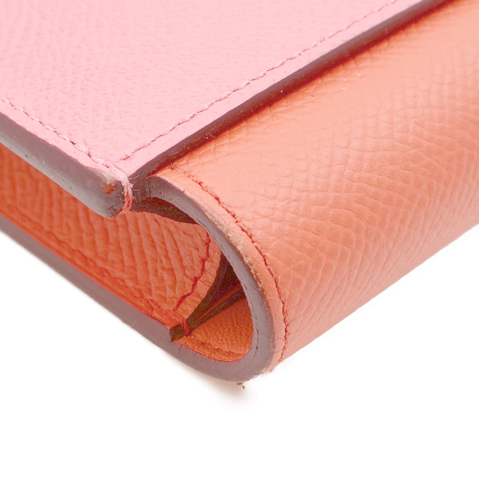 HERMES Epsom皮革Passant銀扣長錢包