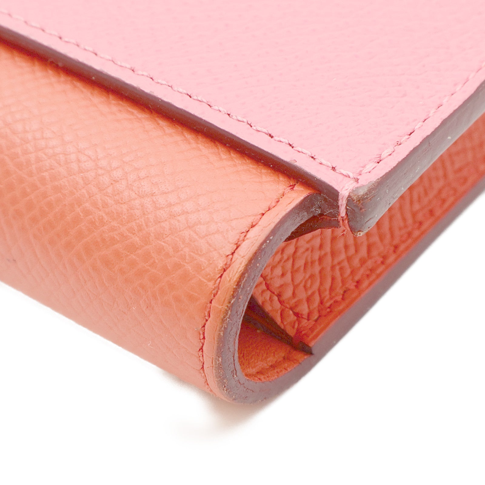 HERMES Epsom皮革Passant銀扣長錢包