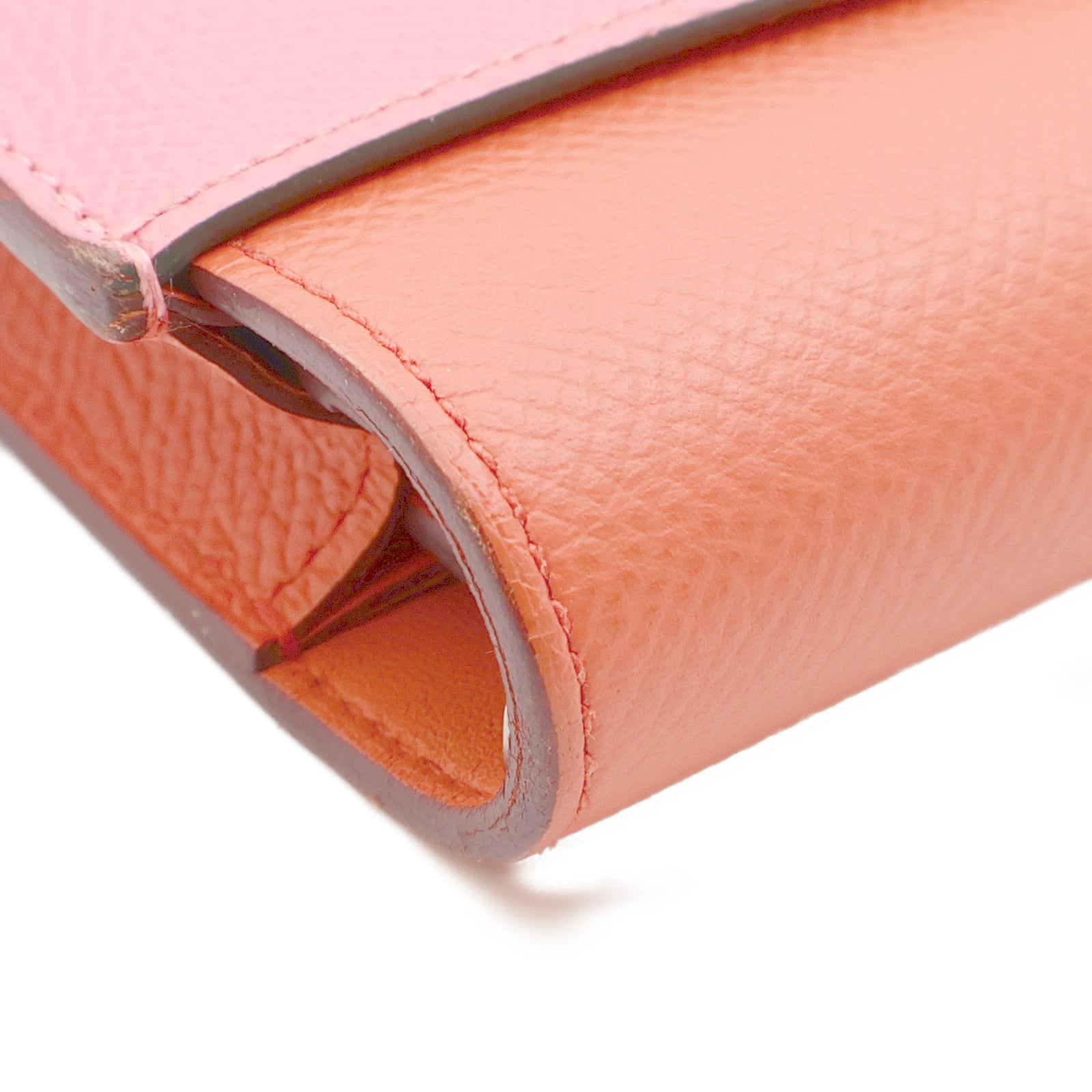 HERMES Epsom皮革Passant銀扣長錢包