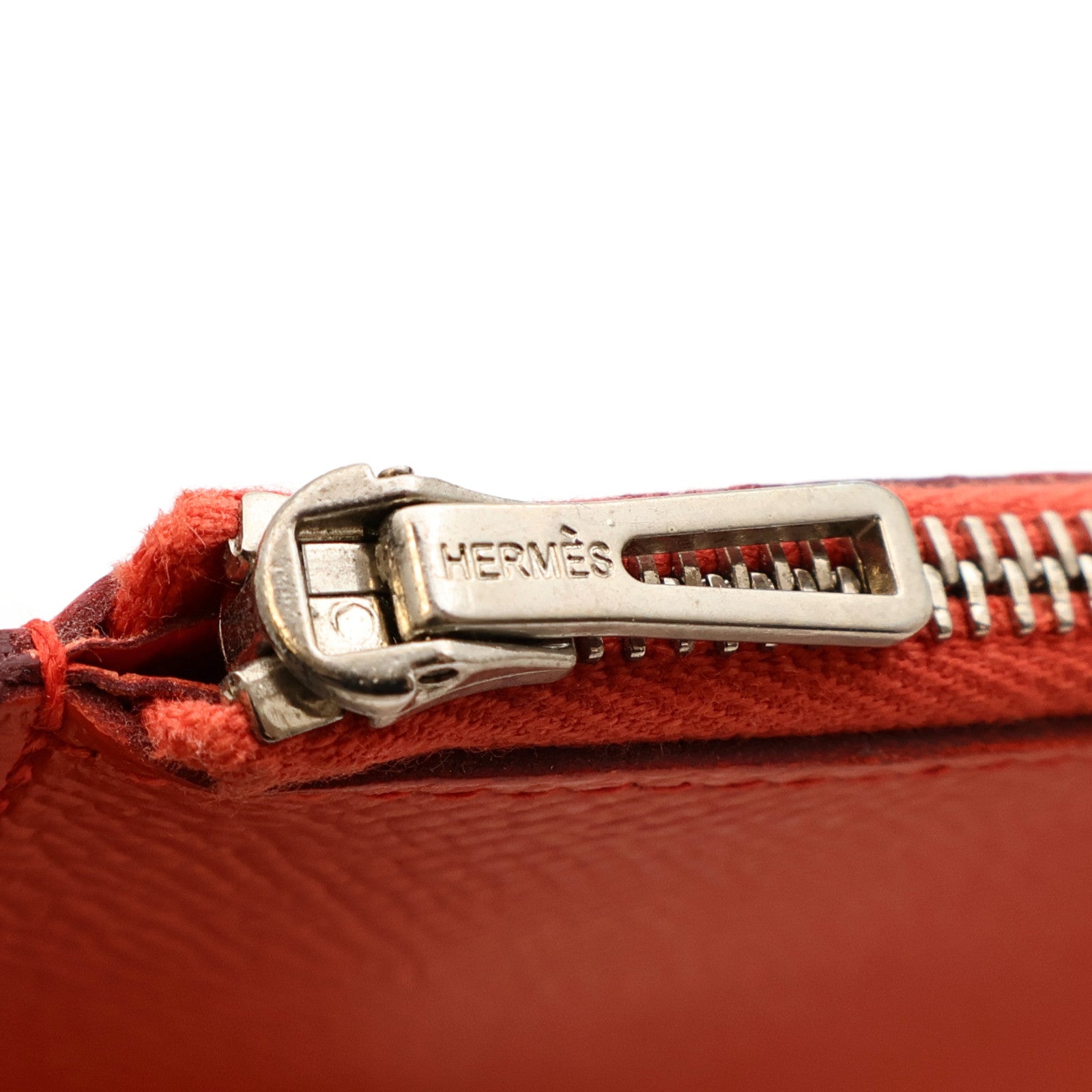 HERMES Epsom皮革Passant銀扣長錢包