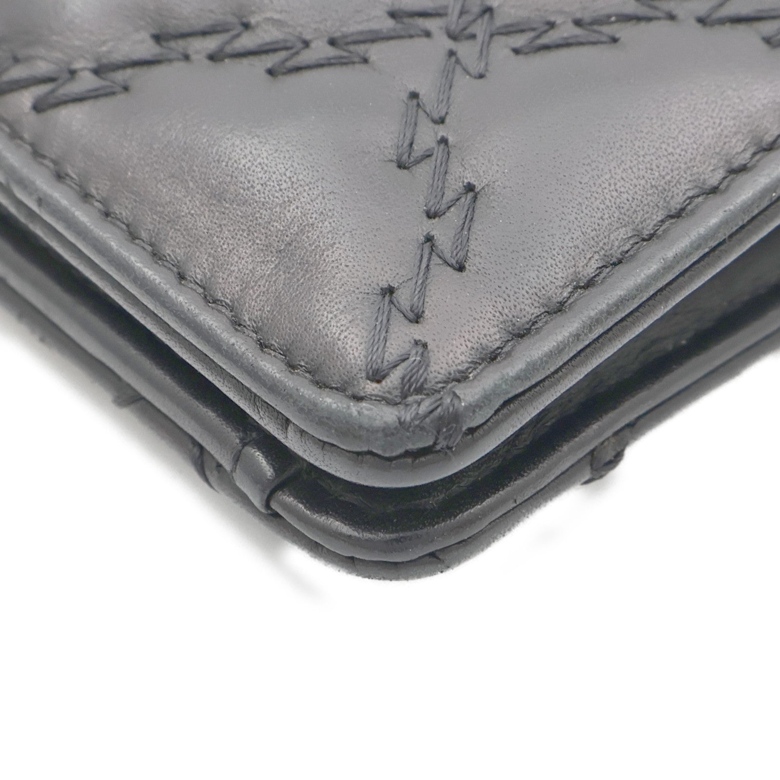 CHANEL 羊皮皮革Long Wallet銀扣長錢包