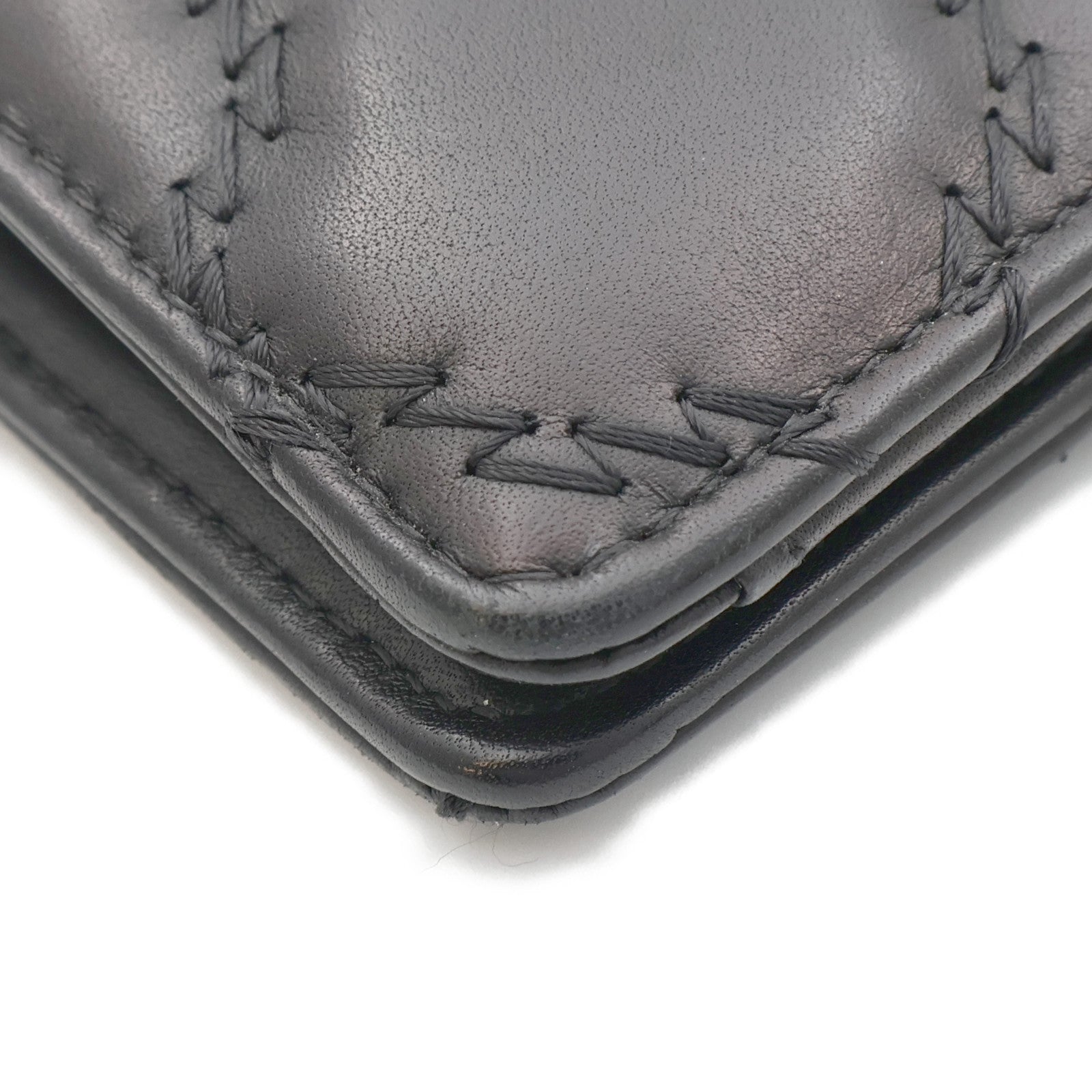 CHANEL 羊皮皮革Long Wallet銀扣長錢包