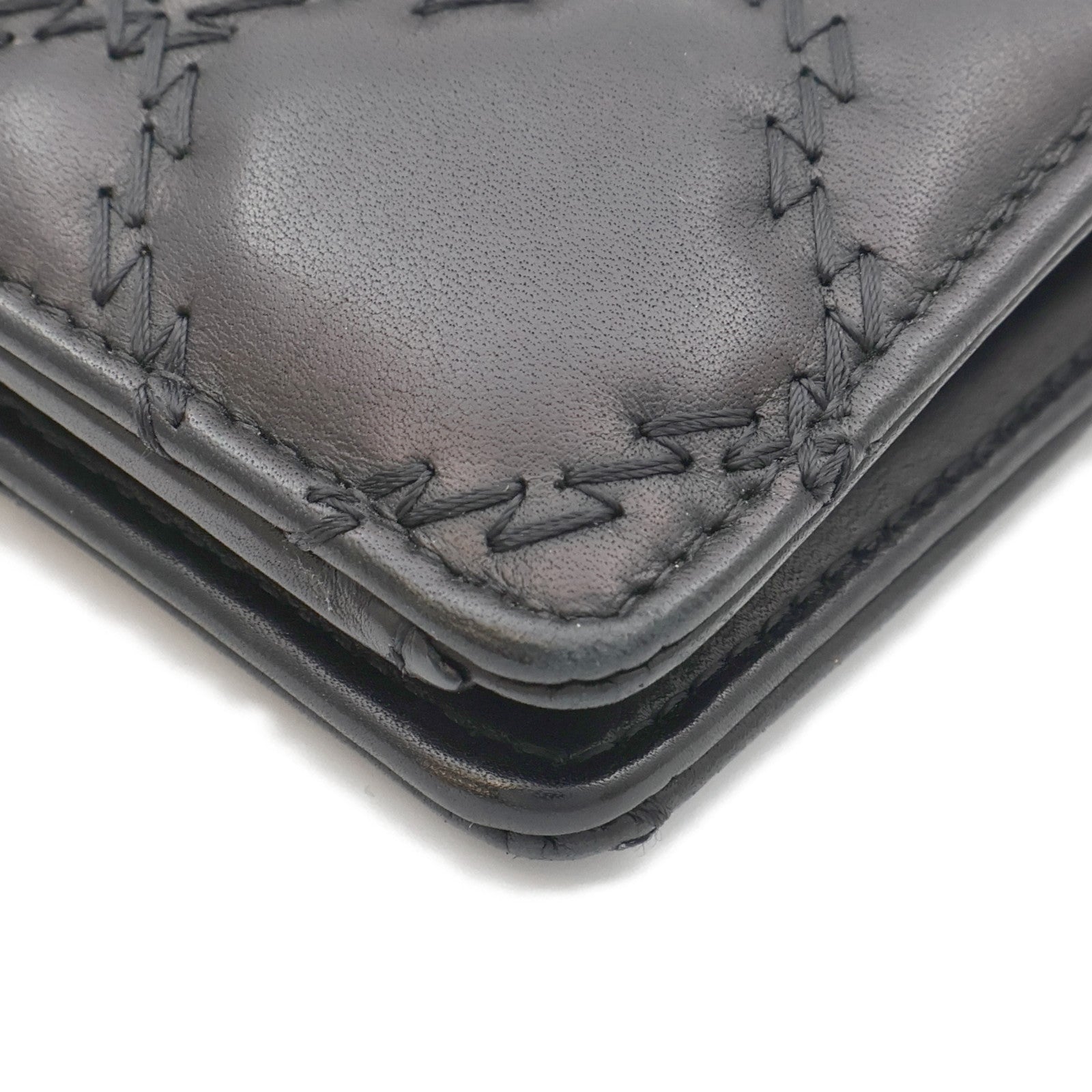 CHANEL 羊皮皮革Long Wallet銀扣長錢包