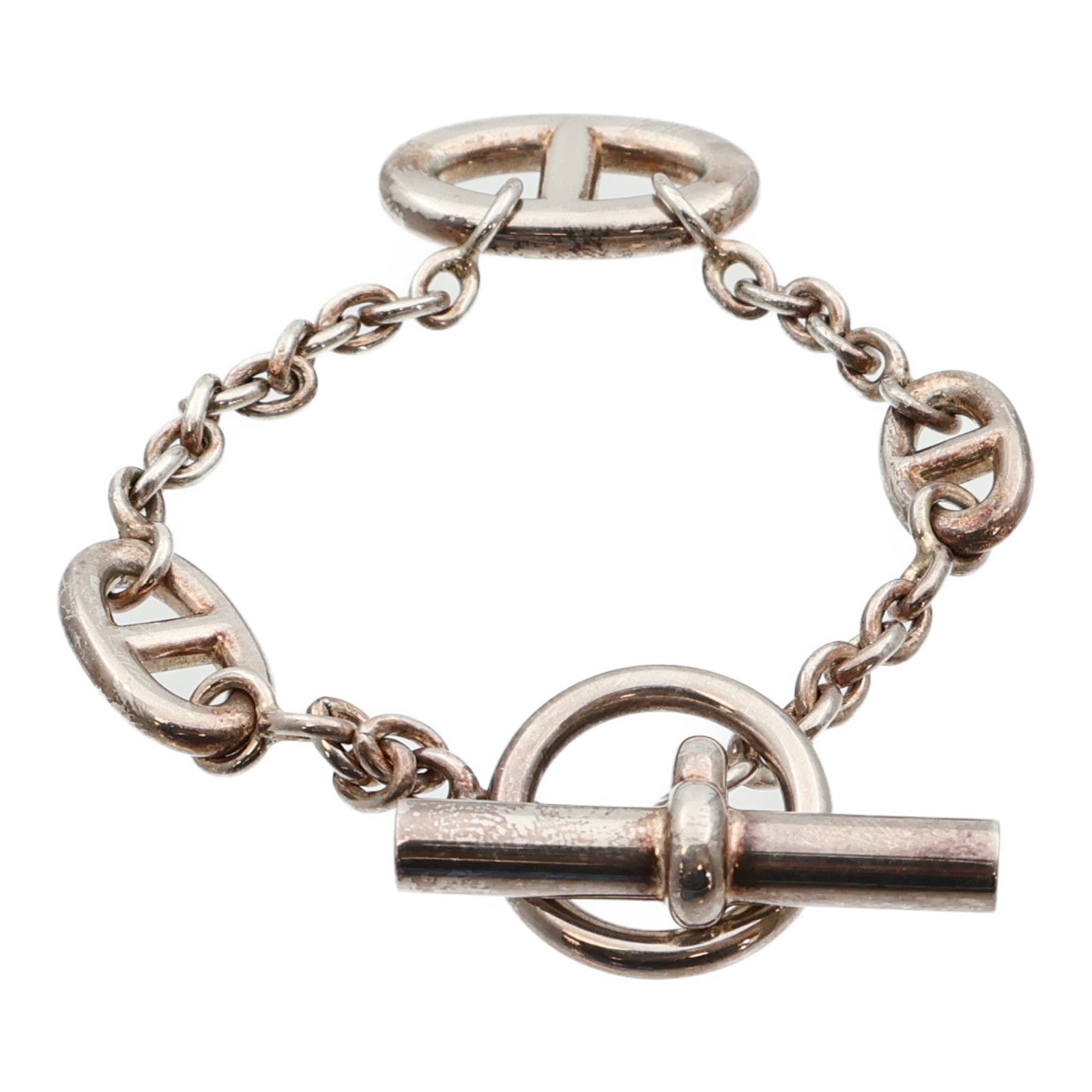 HERMES 925純銀Faradole Bracelet銀扣手鏈