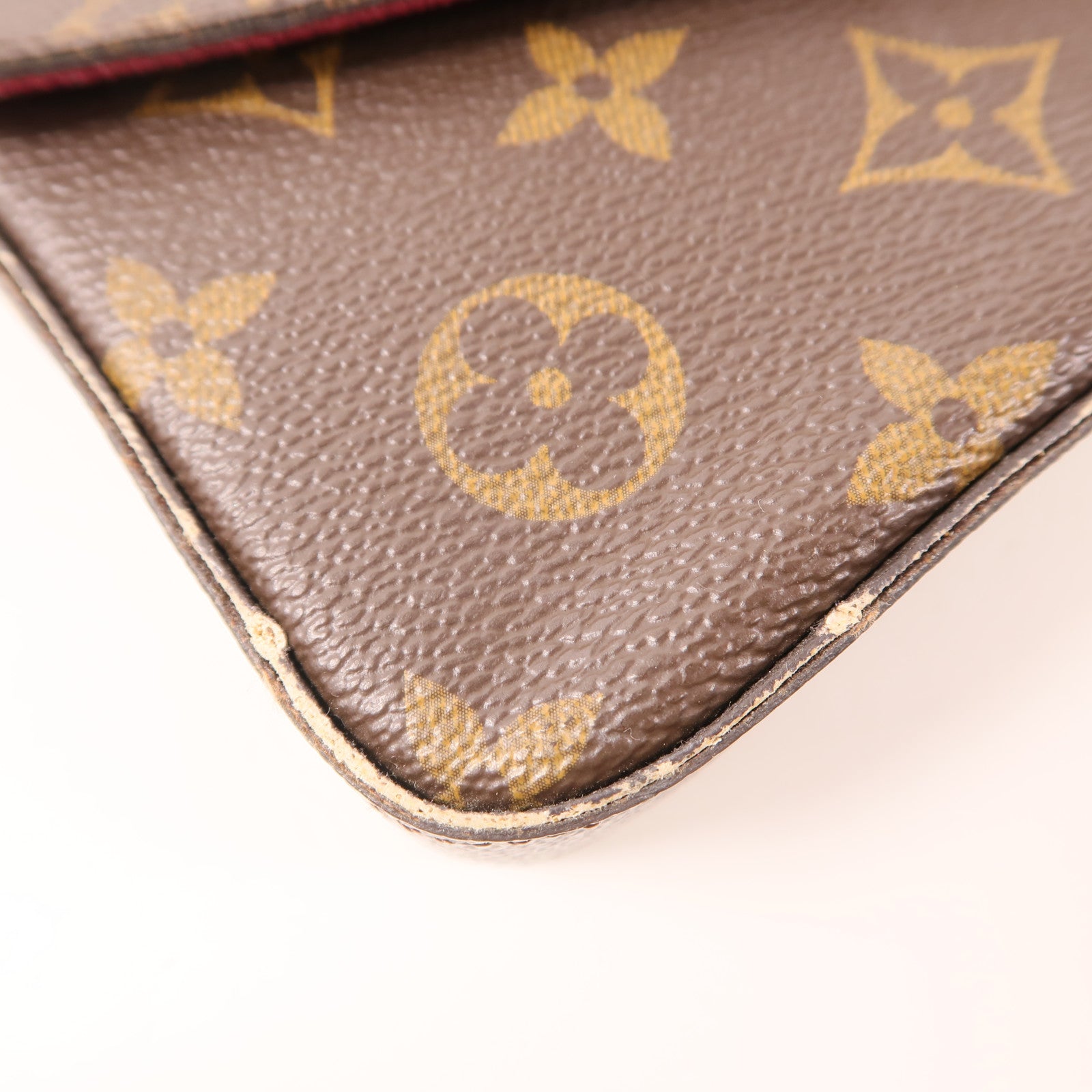 LOUIS VUITTON LV GHW Pochette Felicie Chain Shoulder Bag M61276 Monogram Brown