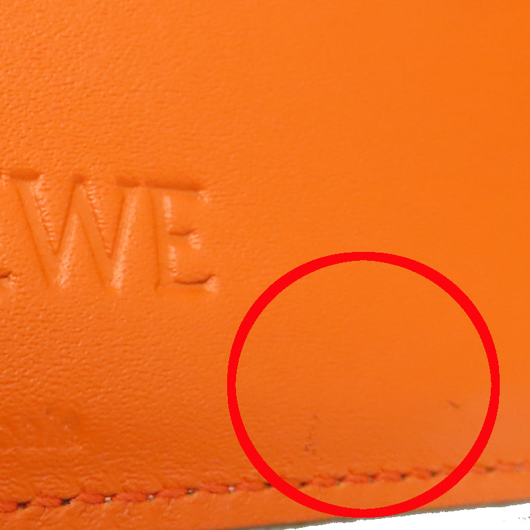 LOEWE 牛皮皮革Wallet金扣钱包粉红色