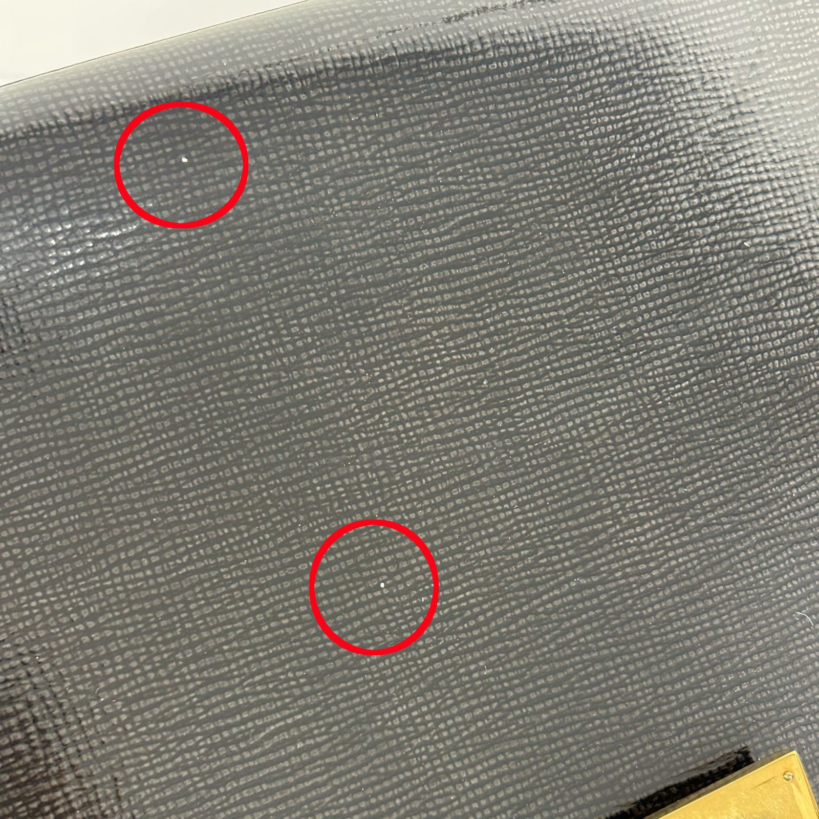 CELINE 【激減優惠】漆皮皮革Trapeze金扣手挽肩背兩用袋黑色