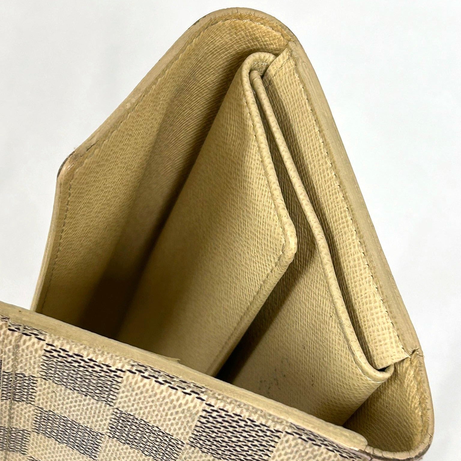 LOUIS VUITTON Damier Azur Portefeuille International金扣長錢包