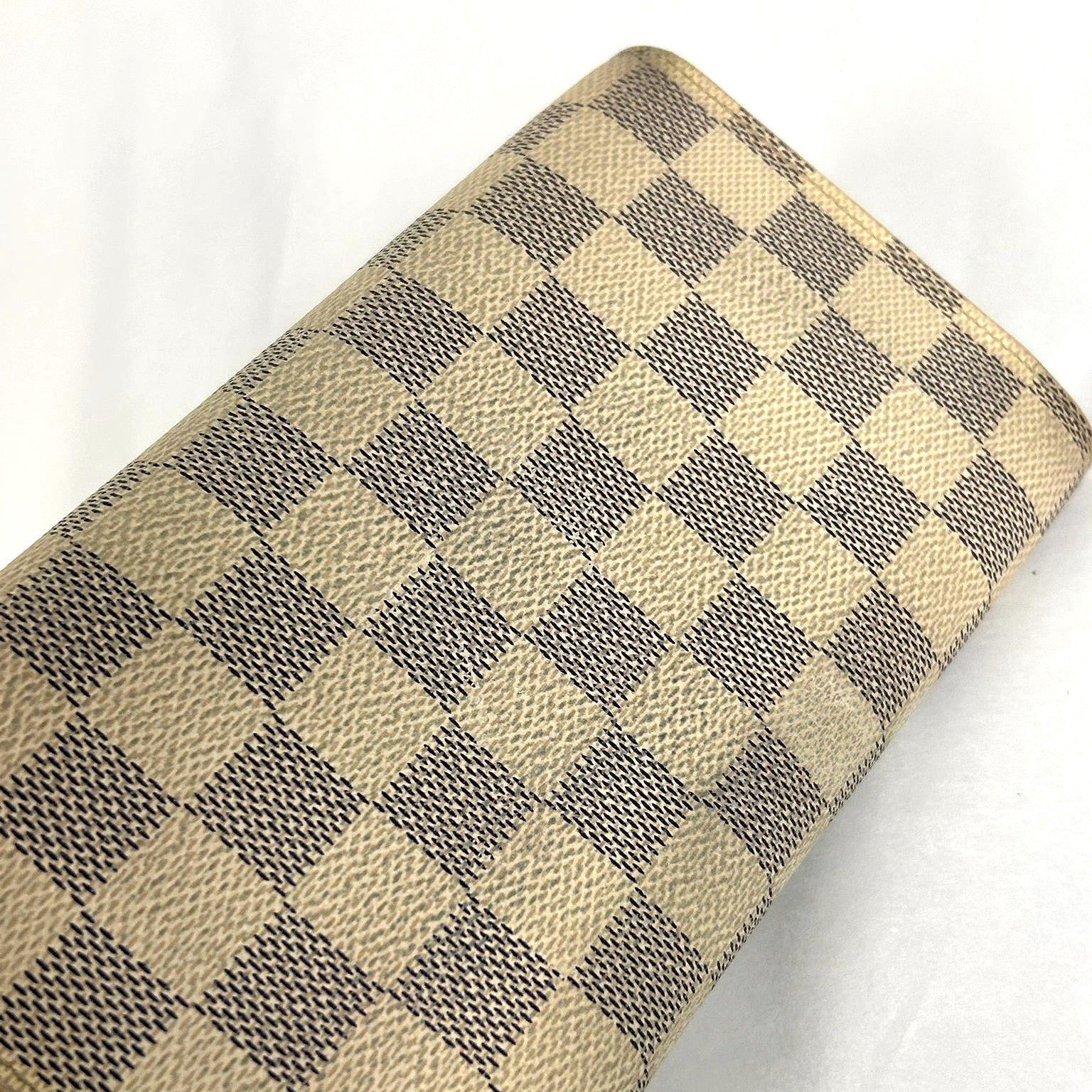 LOUIS VUITTON Damier Azur Portefeuille International金扣長錢包