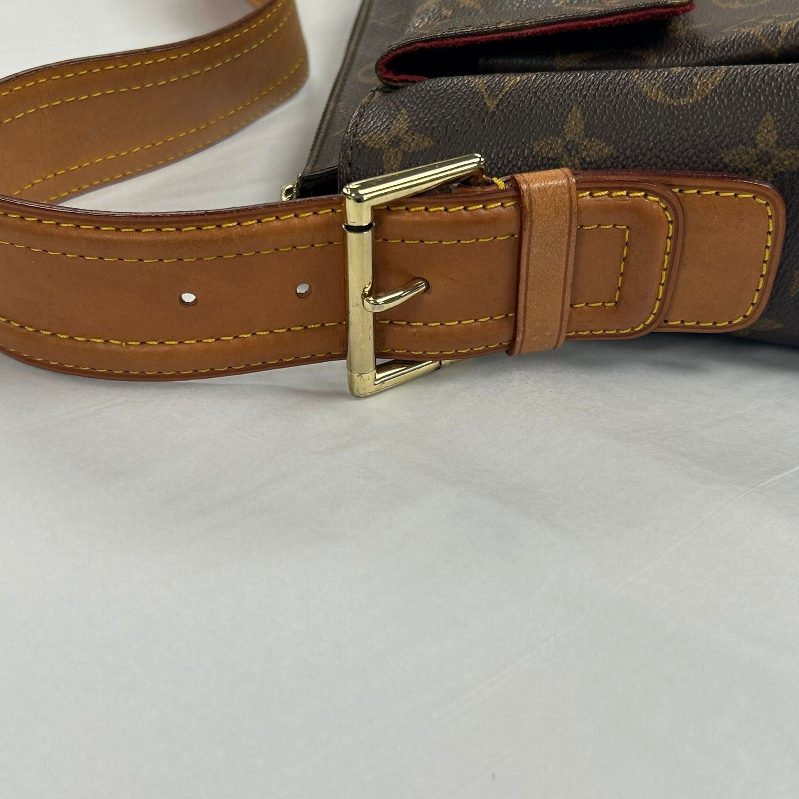 LOUIS VUITTON 【激減優惠】Monogram Viva Cite GM金扣肩背袋啡色