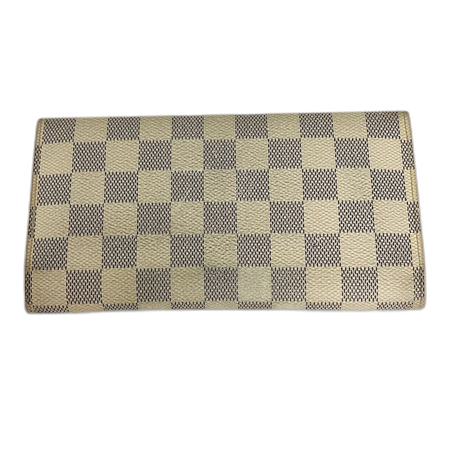 LOUIS VUITTON Damier Azur Portefeuille International金扣長錢包
