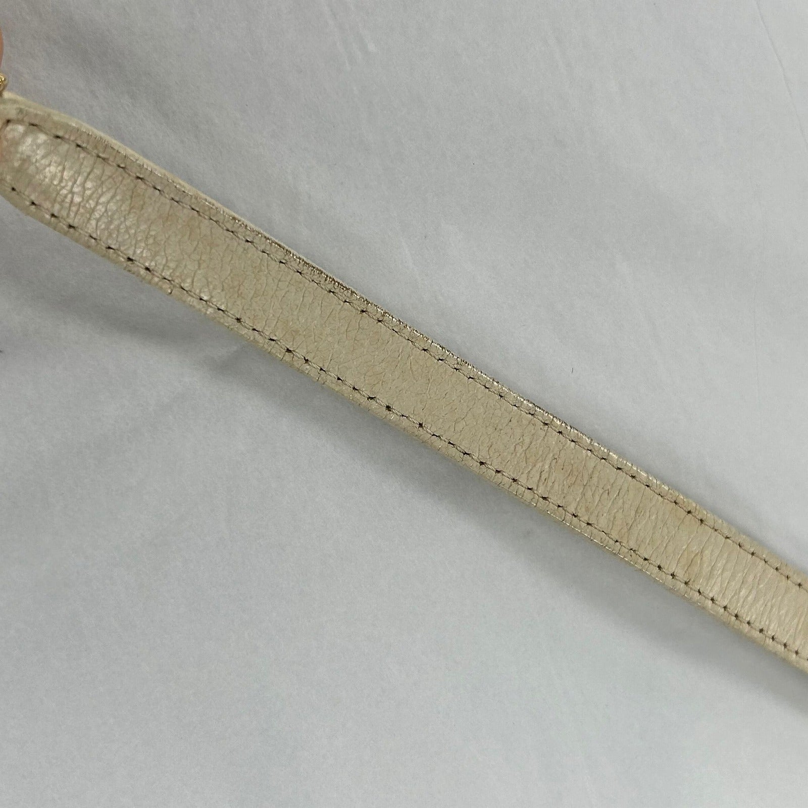 CHANEL 【激減優惠】菱格牛皮皮革2 Way Shoulder金扣手挽肩背兩用袋米色