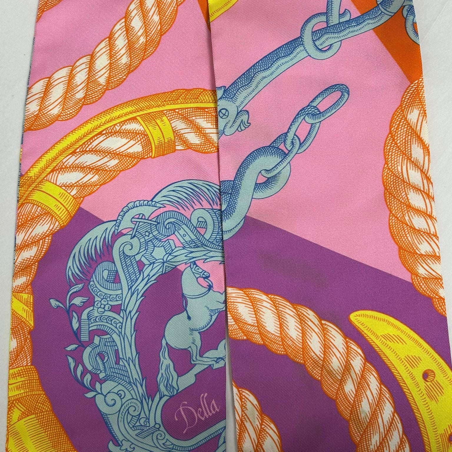 HERMES 【激減優惠】絲質Maxi Twilly絲巾