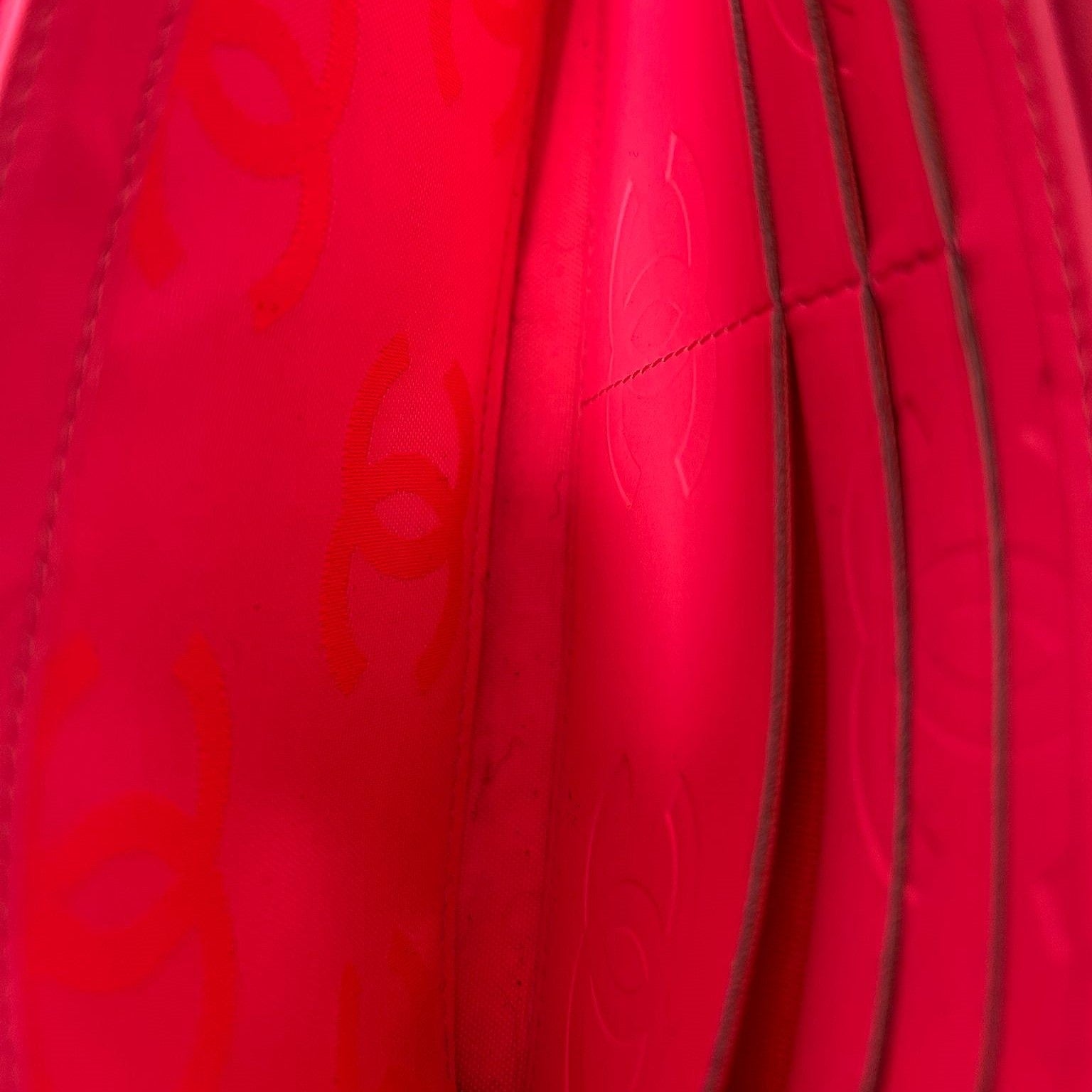 CHANEL 【激減優惠】牛皮皮革Cambon Long Wallet銀扣長錢包