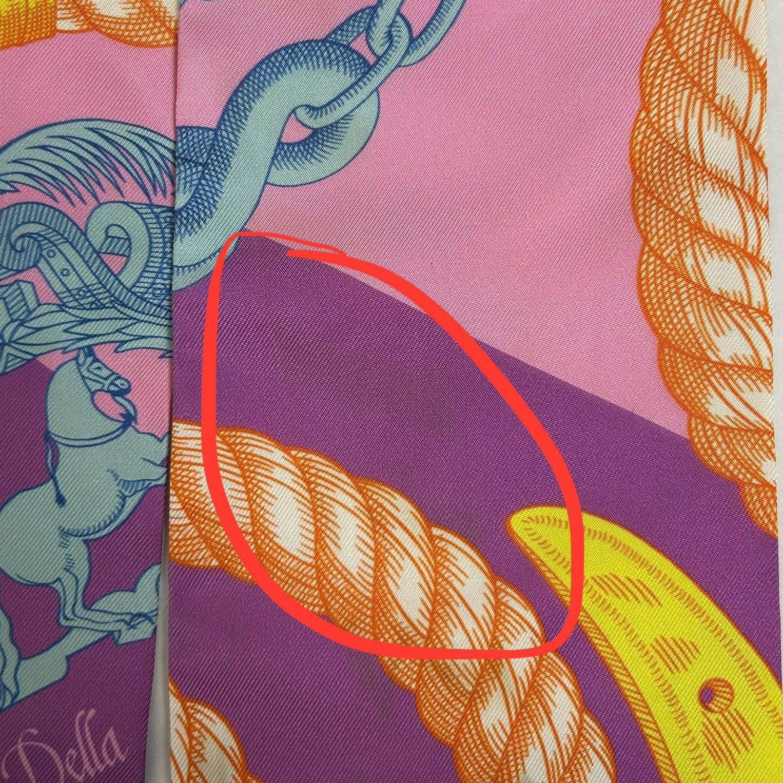 HERMES 【激減優惠】絲質Maxi Twilly絲巾