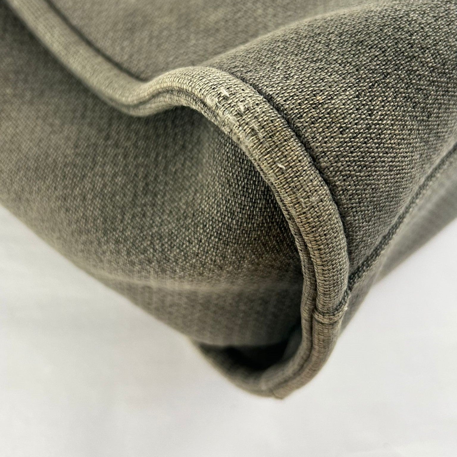 CHANEL 帆布Deauville Tote銀扣肩背袋