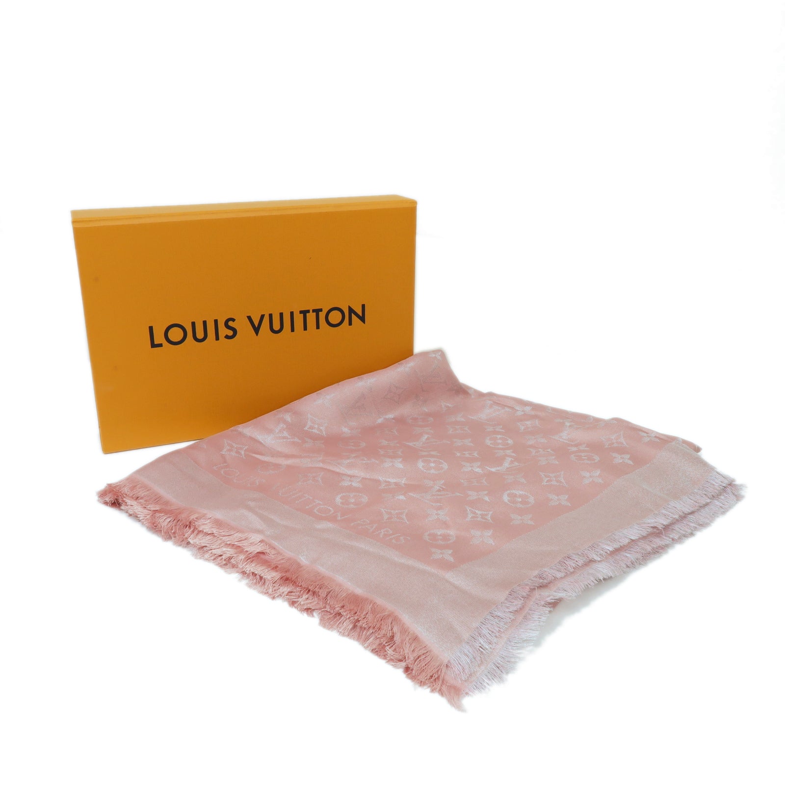 LOUIS VUITTON 【激減優惠】絲質/人造絲/羊毛Scarf絲巾粉紅色
