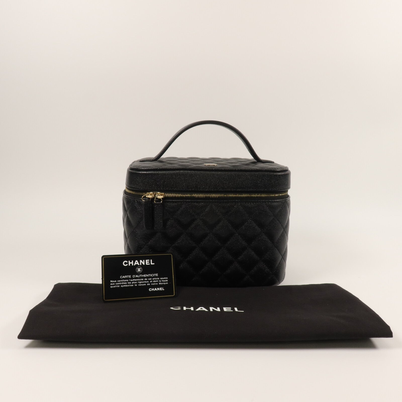 CHANEL 牛皮皮革Vanity Bag手挽袋