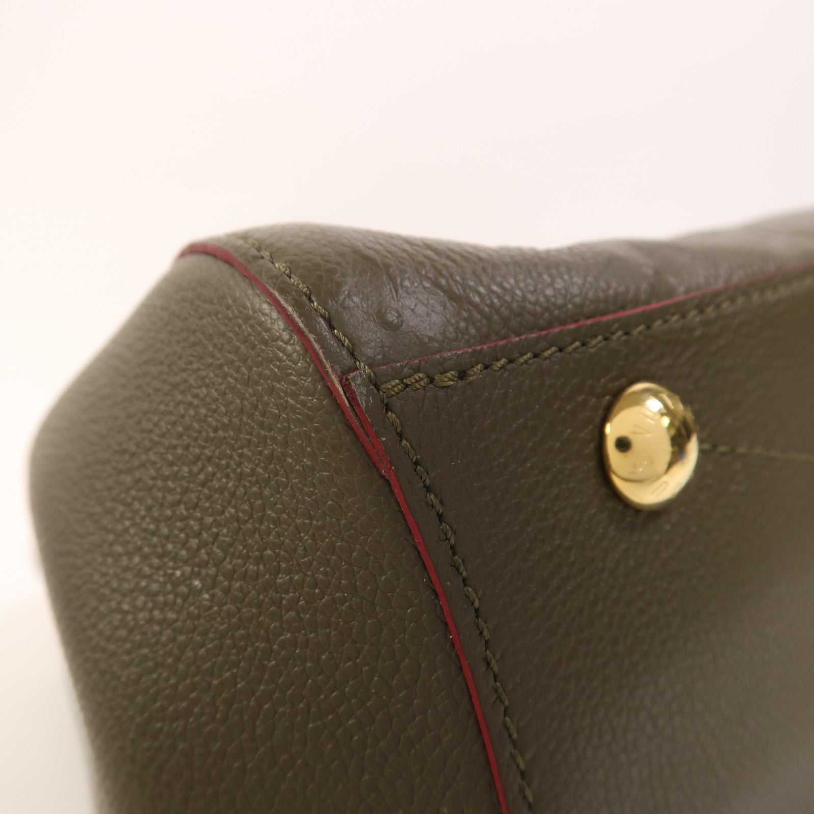 LOUIS VUITTON Monogram Empreinte Montaigne MM金扣手挽肩背兩用袋