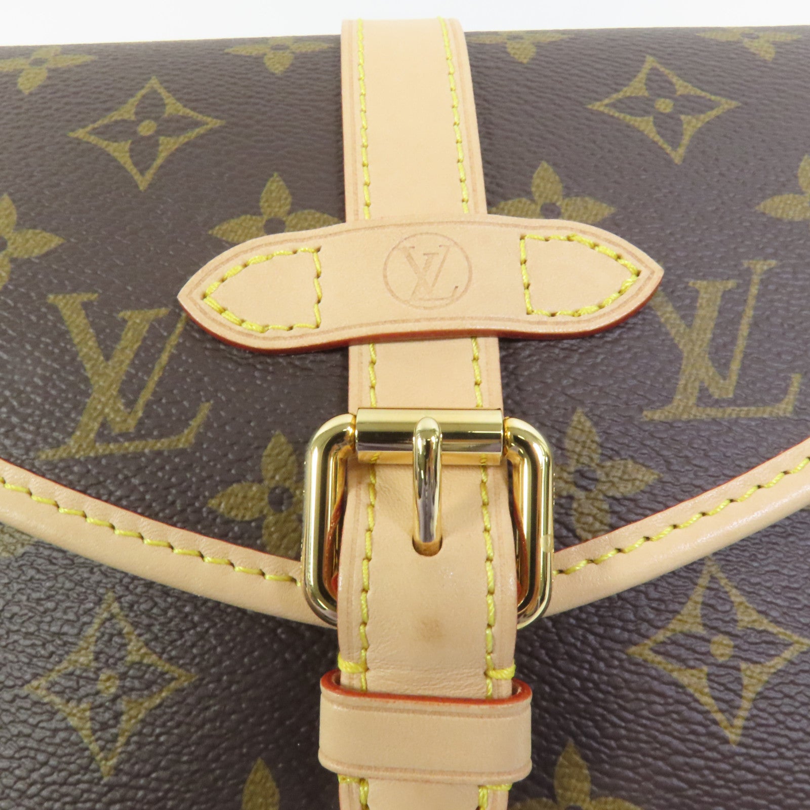LOUIS VUITTON Monogram Saumur BB金扣手挽肩背兩用袋