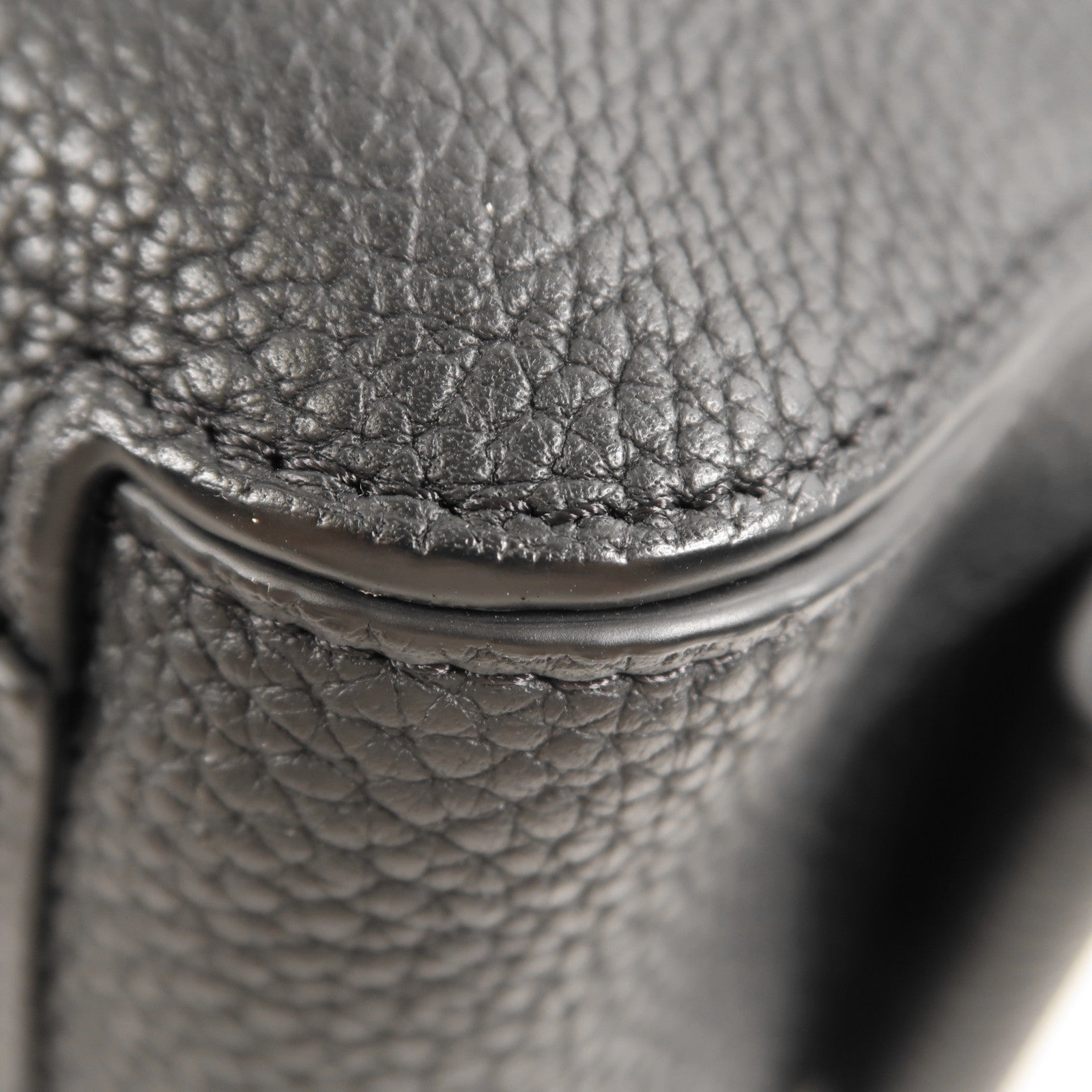 Delvaux GHW Cool Box MM 2 Way Shoulder Bag Handbag Calfskin Leather Black