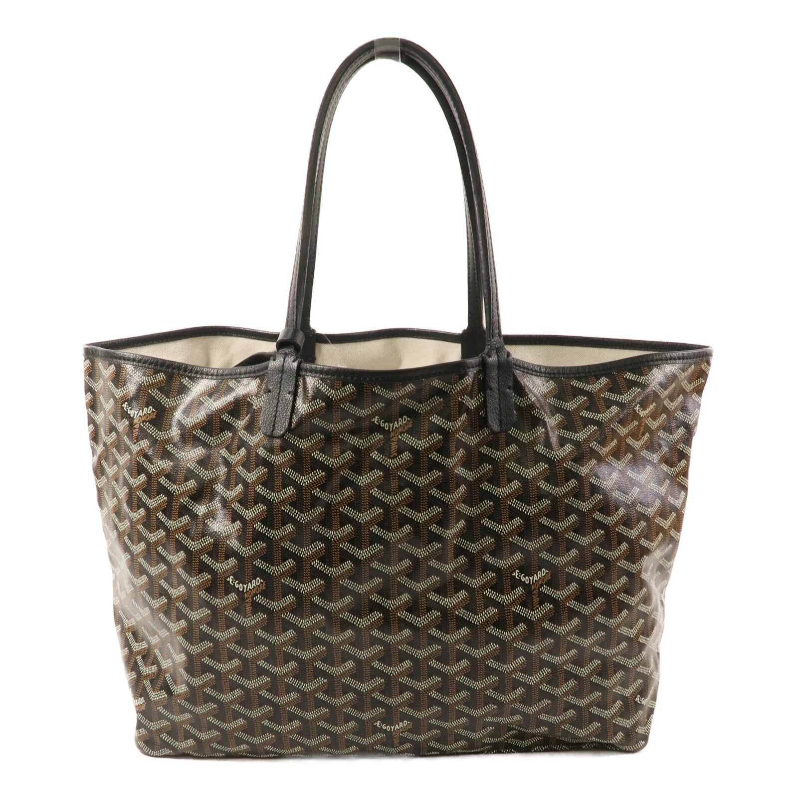 GOYARD 牛皮皮革/塗層帆布Saint Louis PM手挽袋