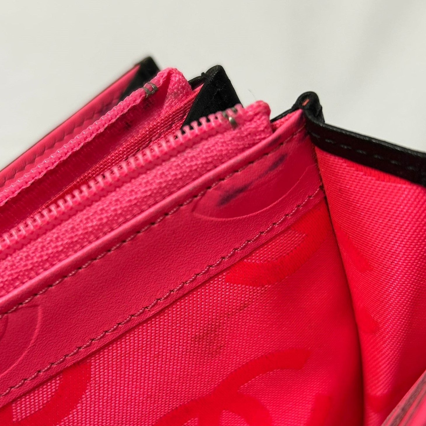 CHANEL 【激減優惠】牛皮皮革Cambon Long Wallet銀扣長錢包