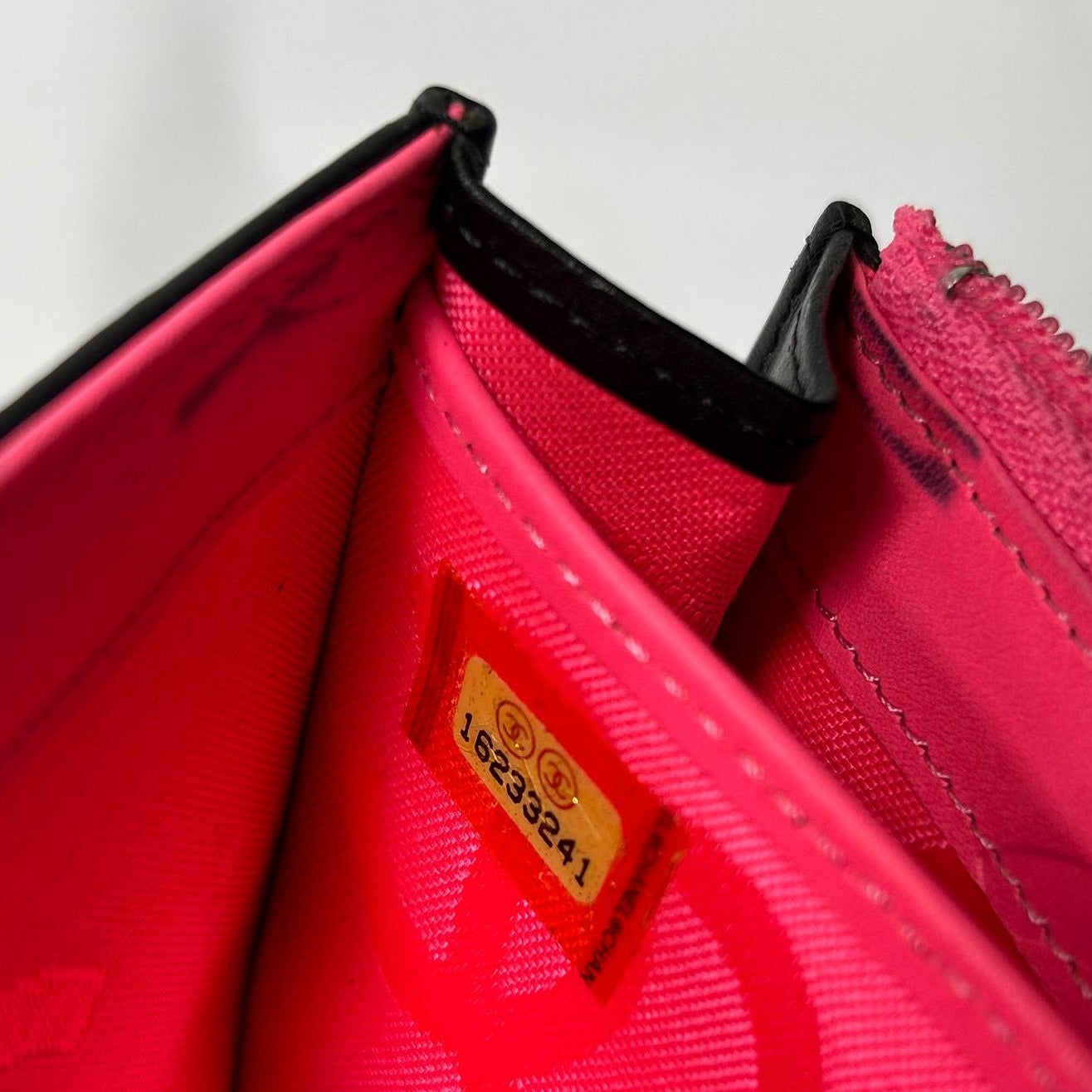 CHANEL 【激減優惠】牛皮皮革Cambon Long Wallet銀扣長錢包