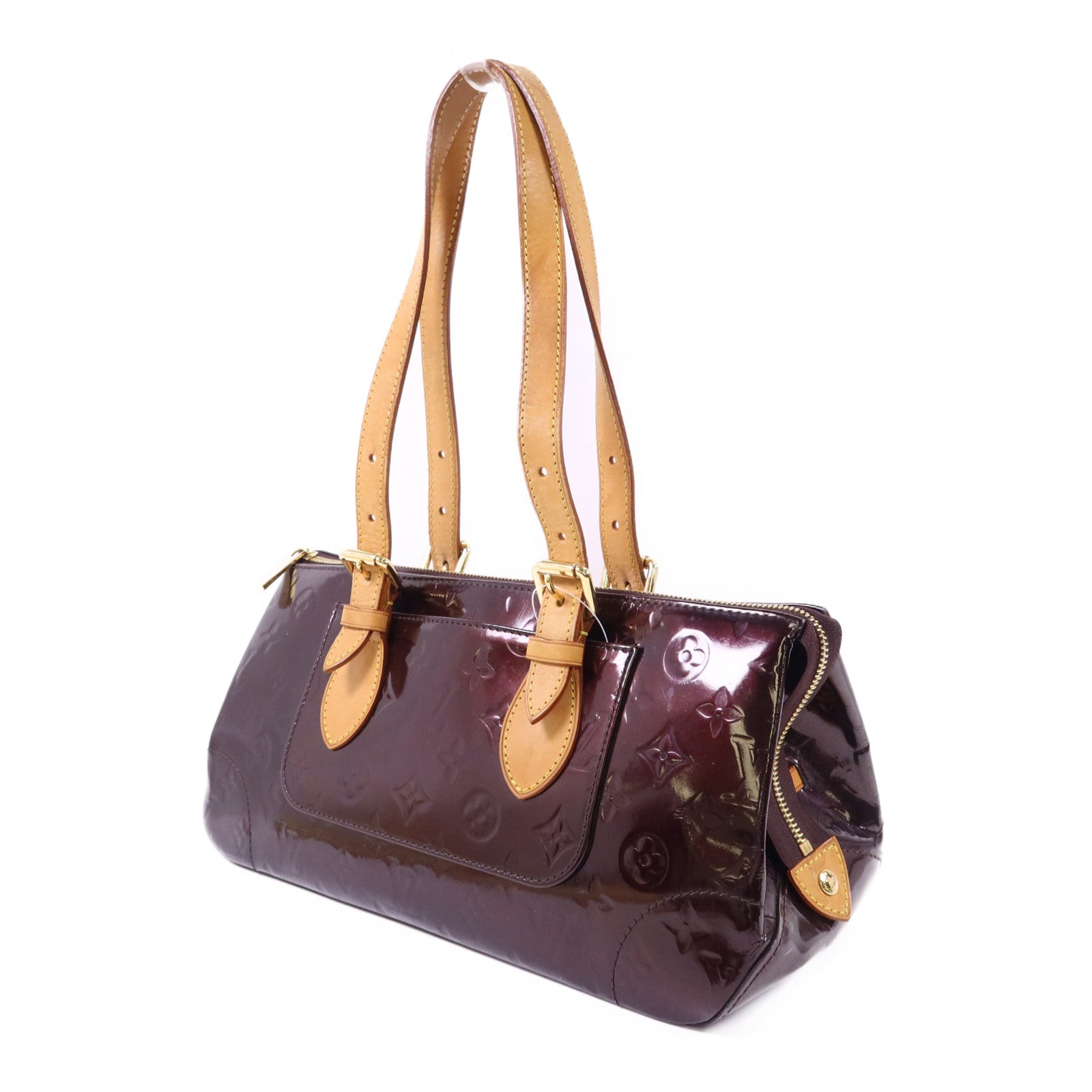 LOUIS VUITTON Vernis Rosewood Avenue金扣肩背袋