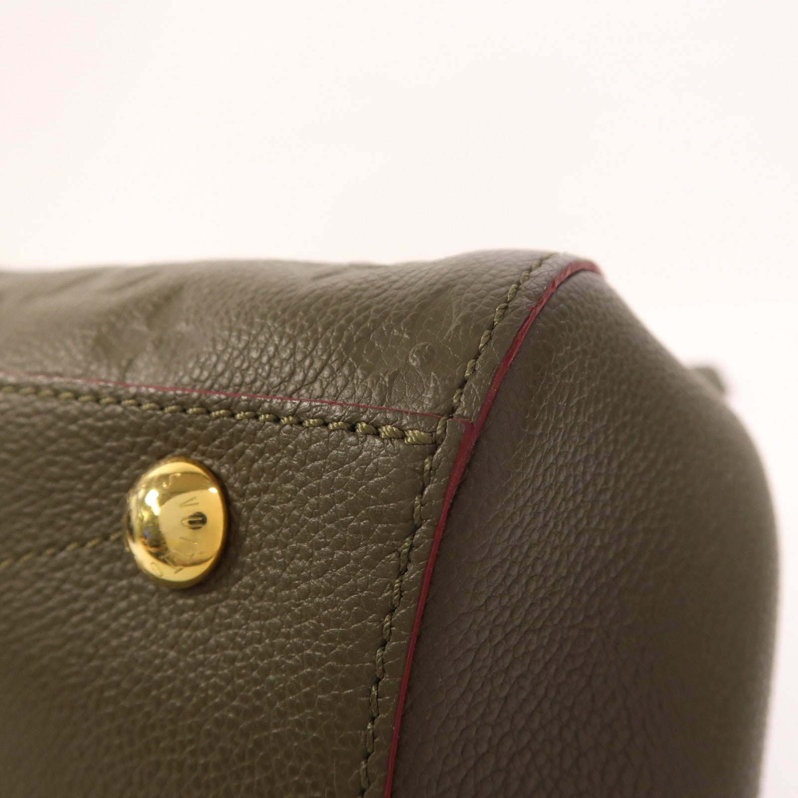 LOUIS VUITTON Monogram Empreinte Montaigne MM金扣手挽肩背兩用袋