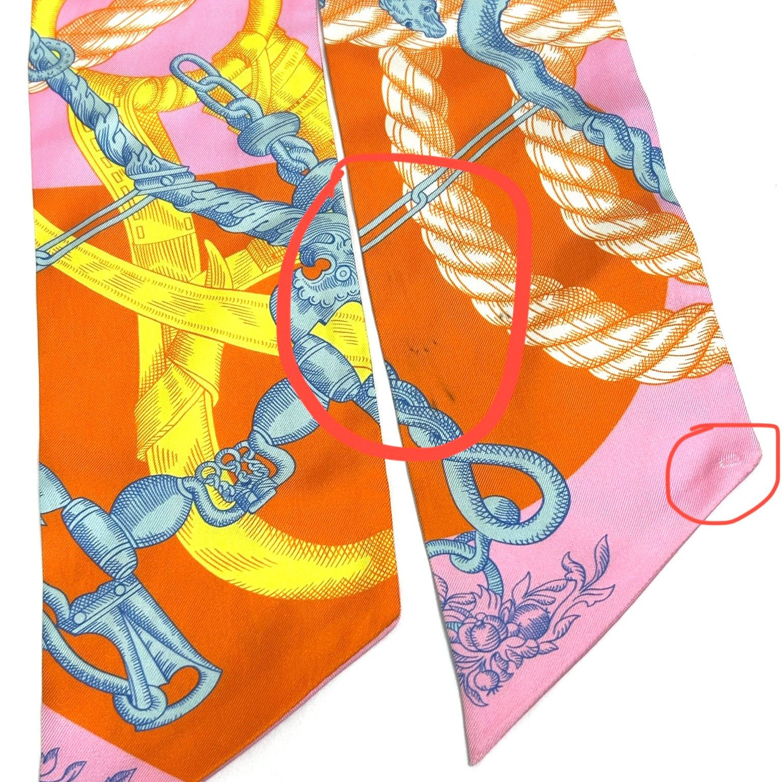 HERMES 【激減優惠】絲質Maxi Twilly絲巾