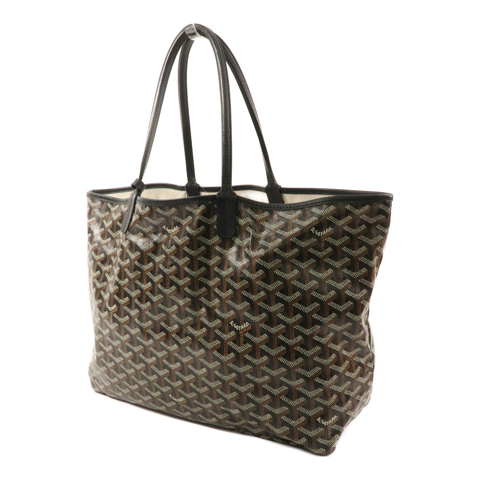 GOYARD 牛皮皮革/塗層帆布Saint Louis PM手挽袋