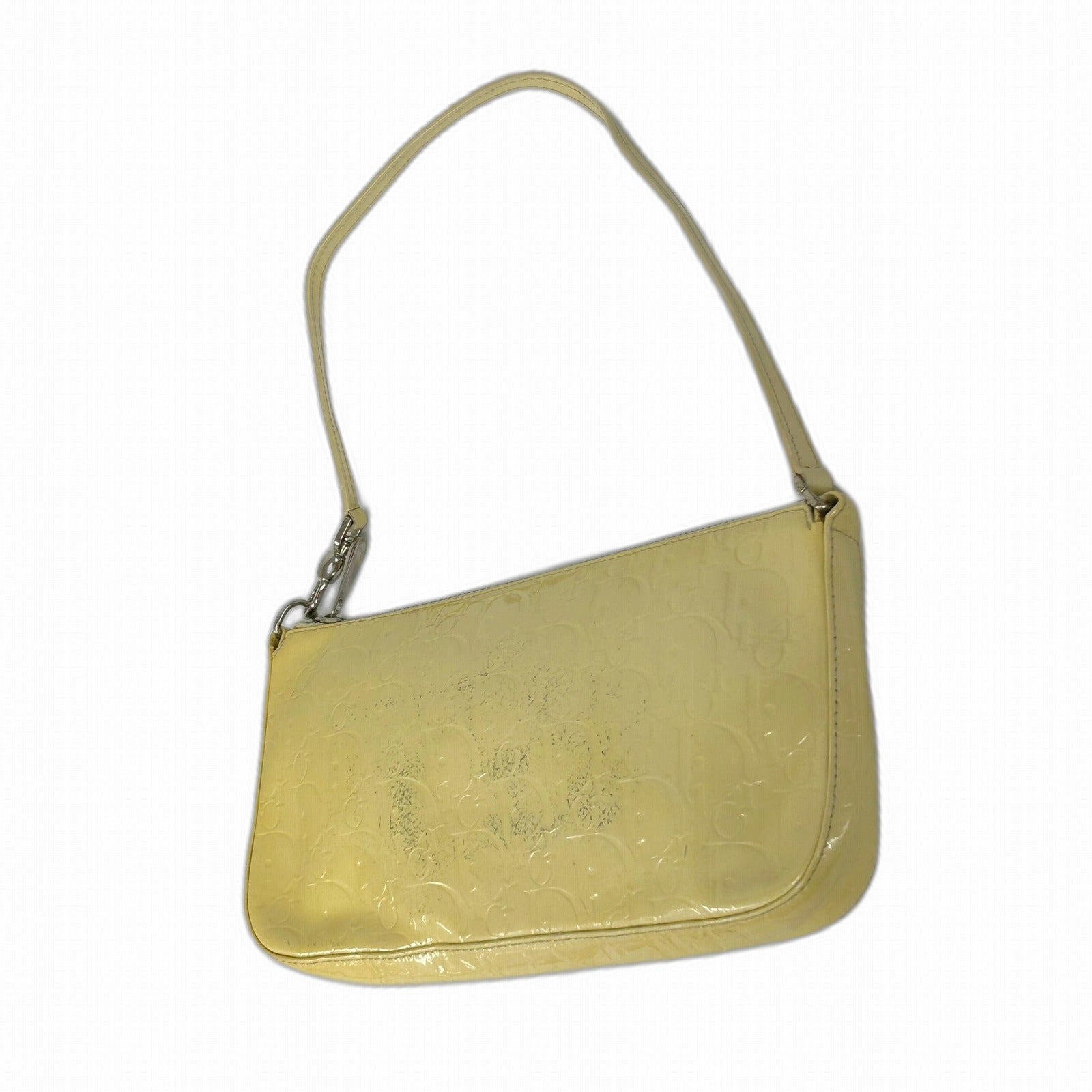 Dior 漆皮皮革Shoulder Bag銀扣肩背袋