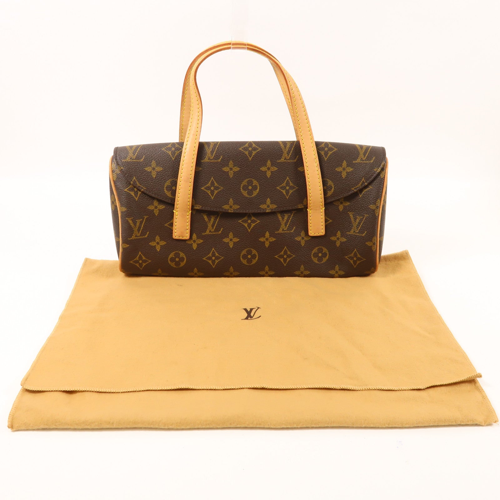 LOUIS VUITTON Monogram Sonatine金扣手挽袋