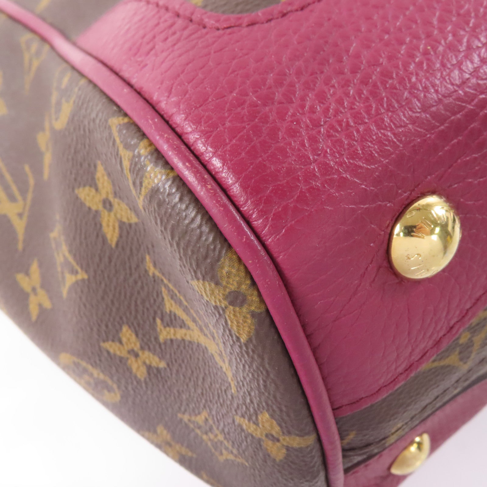 LOUIS VUITTON 【激減優惠】Monogram Estrela MM金扣肩背袋啡色/酒紅色