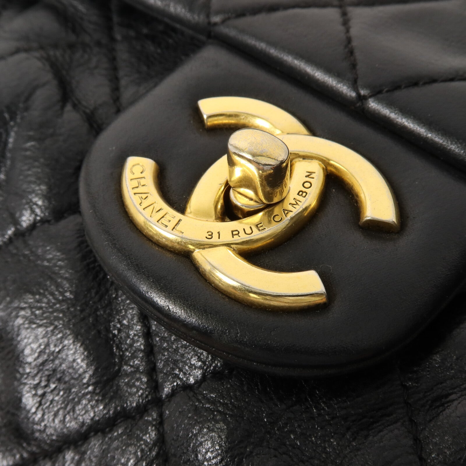 CHANEL 牛皮皮革Chain Shoulder鏈帶肩背袋