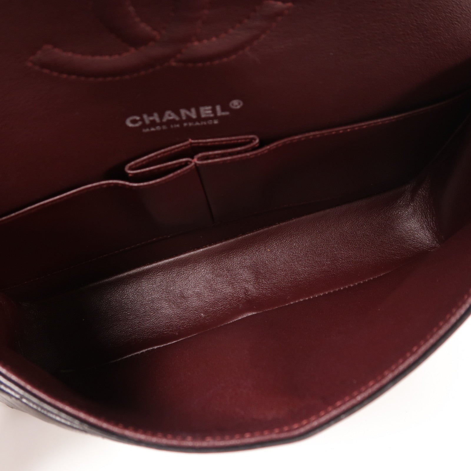 CHANEL 羊皮皮革Classic 25銀扣鏈帶肩背袋