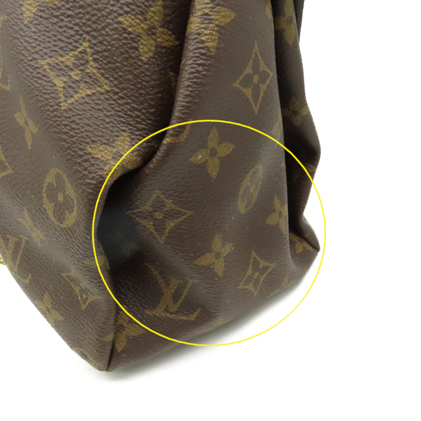 LOUIS VUITTON Monogram Pallas MM 2Way Shoulder Bag手挽肩背兩用袋啡色/酒紅色