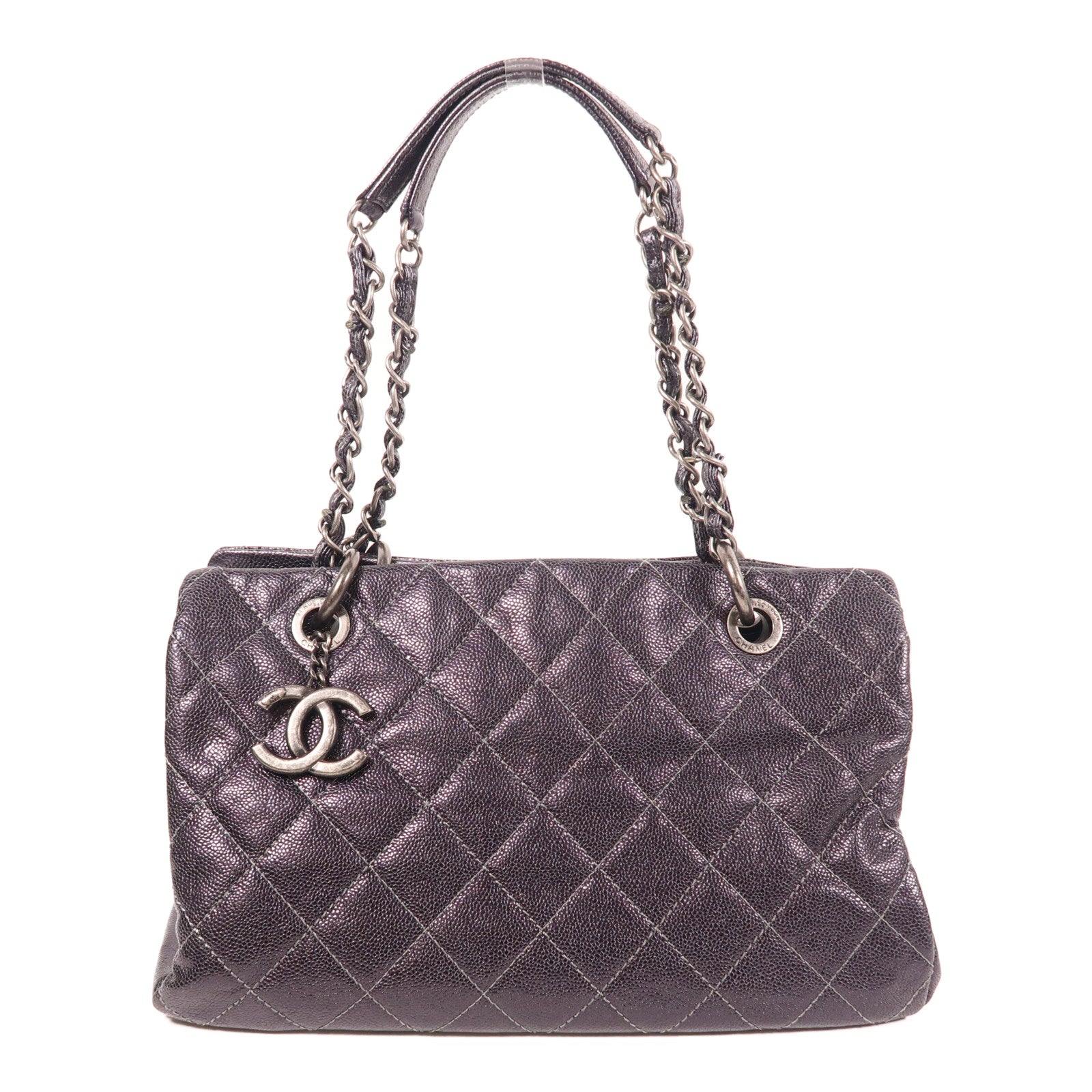 CHANEL 牛皮皮革Shoulder Bag鏈帶肩背袋