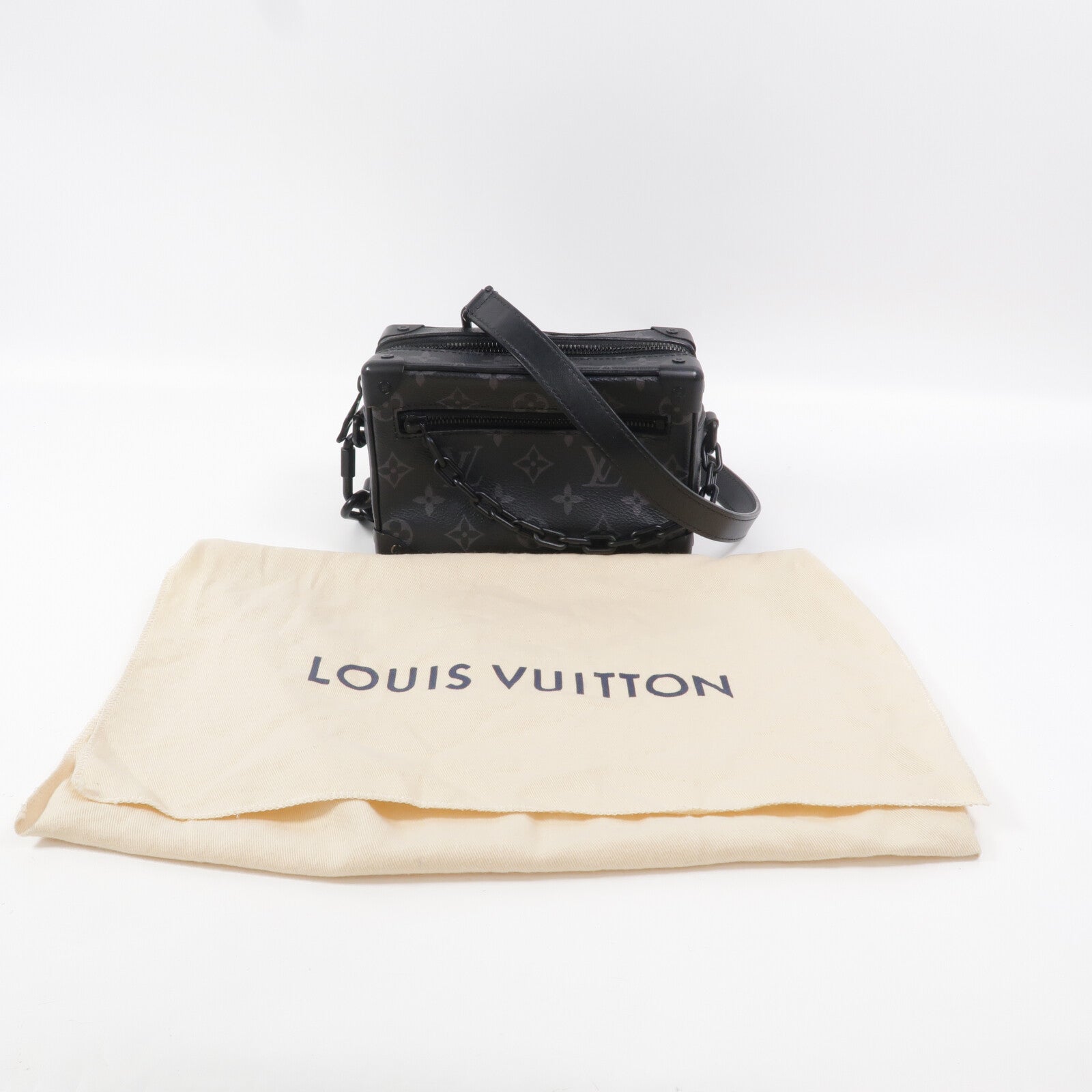 LOUIS VUITTON Monogram Eclipse Mini Soft Trunk肩背袋