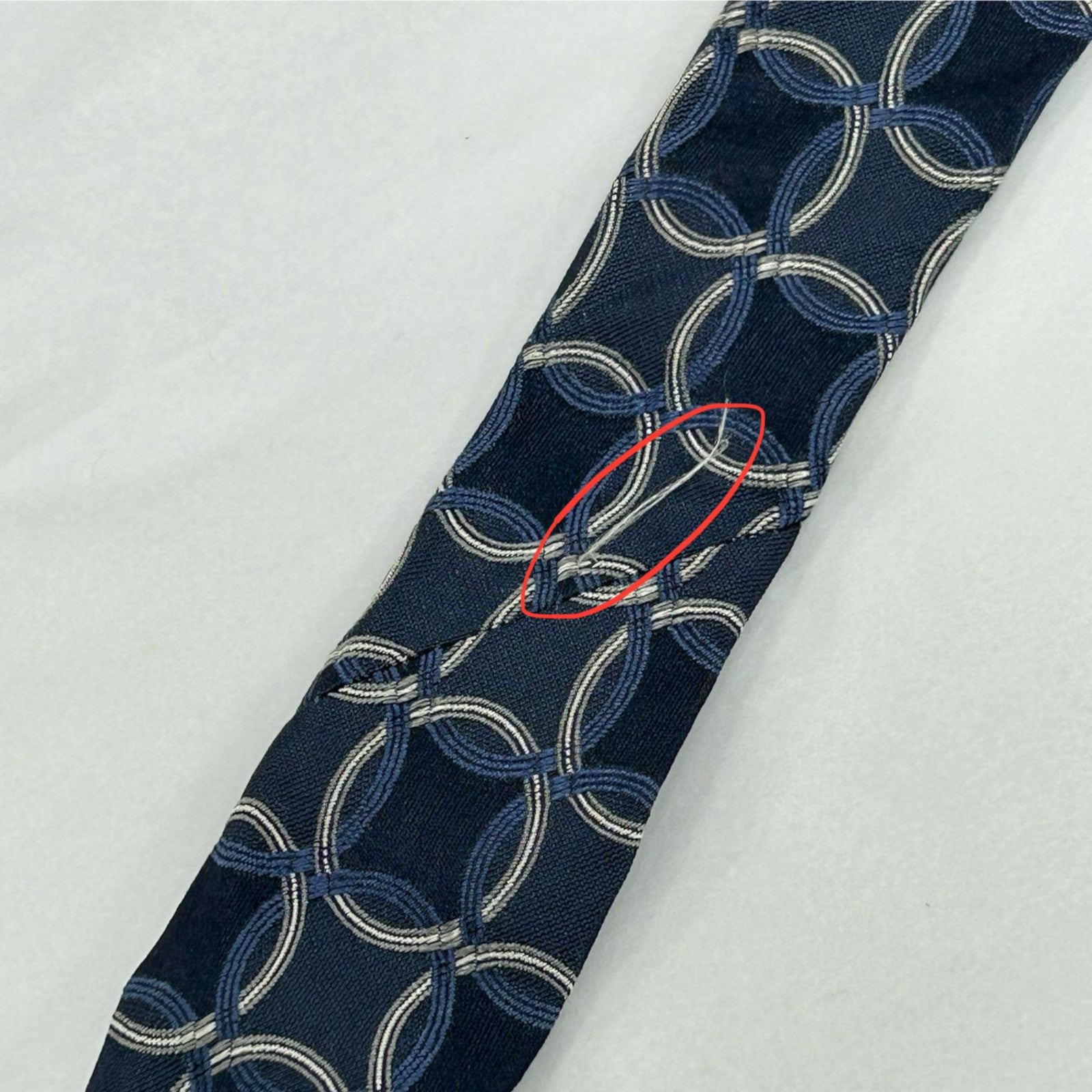 GUCCI 【激減優惠】絲質Tie領帶藍色