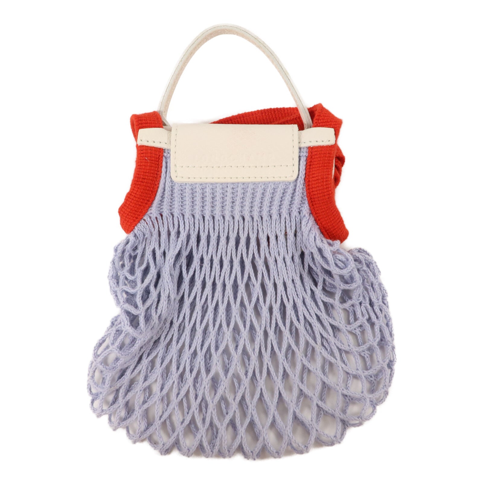 Longchamp 牛皮皮革/棉質Le Pliage Mesh Bag XS手挽肩背兩用袋